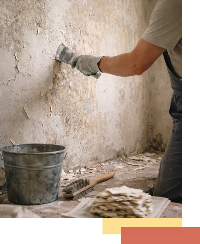 Удаление старой краски со стен в Мурманске качественно и быстро