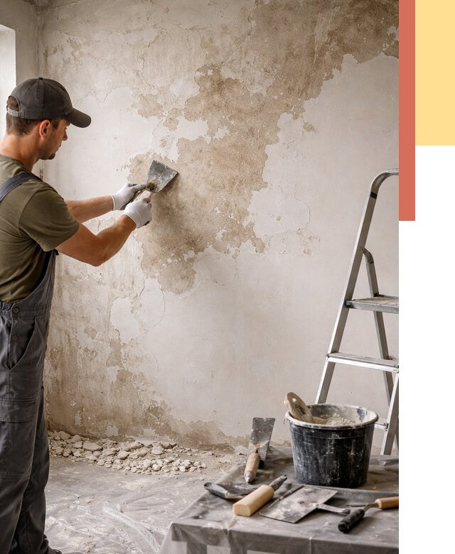 Снятие старой шпаклевки в Мурманске от 1902 руб. — быстро и недорого | ОТДЕЛОЧНИК-Мрм