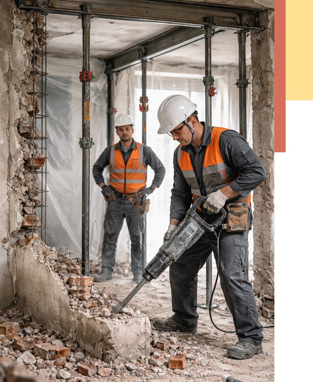 Снос несущих стен в Мурманске от 10539 руб. — демонтаж несущей стены под ключ | ОТДЕЛОЧНИК-Мрм