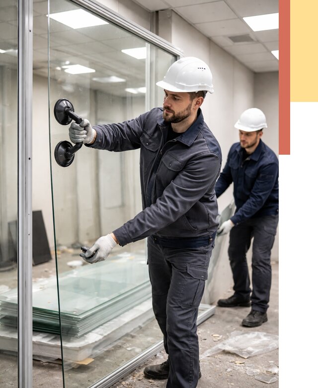 Демонтаж стеклянных перегородок в Мурманске от 3290 руб. — быстро и недорого | ОТДЕЛОЧНИК-Мрм