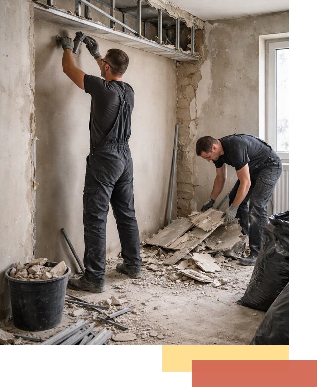 Демонтаж короба из гипсокартона в Мурманске быстро и аккуратно