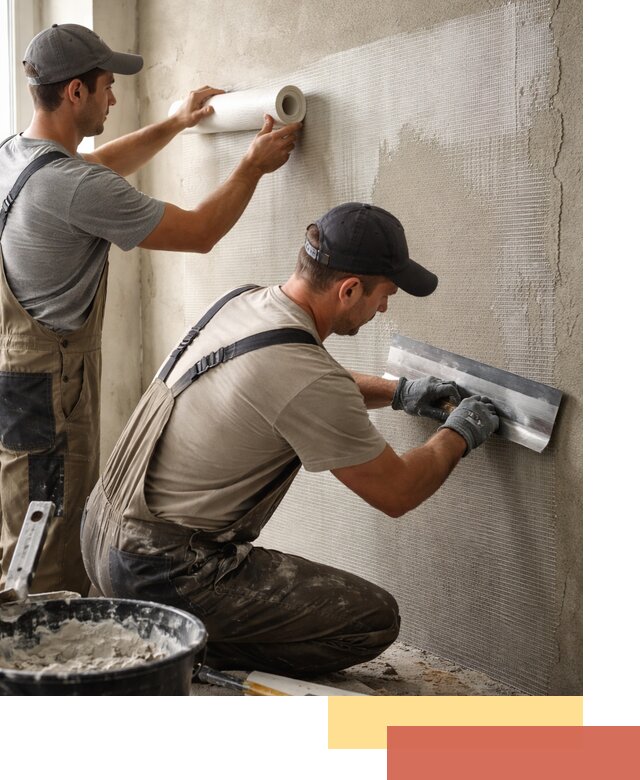 Армирование стен стеклосеткой в Мурманске для прочной отделки