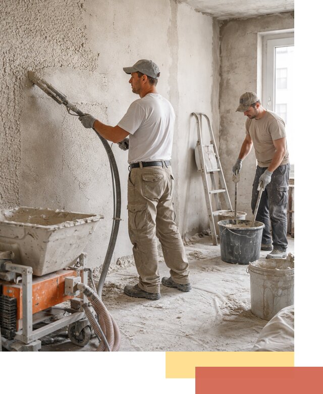 Машинная штукатурка стен в Мурманске — быстро и качественно