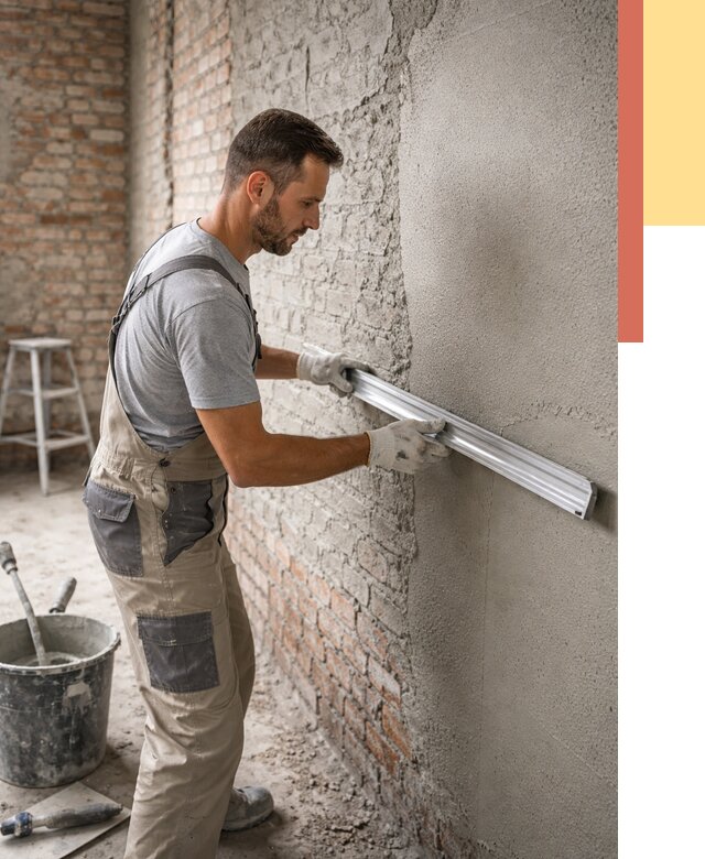 Штукатурка кирпичных стен в Мурманске от 4627 руб/м2 — быстро и недорого | ОТДЕЛОЧНИК-Мрм