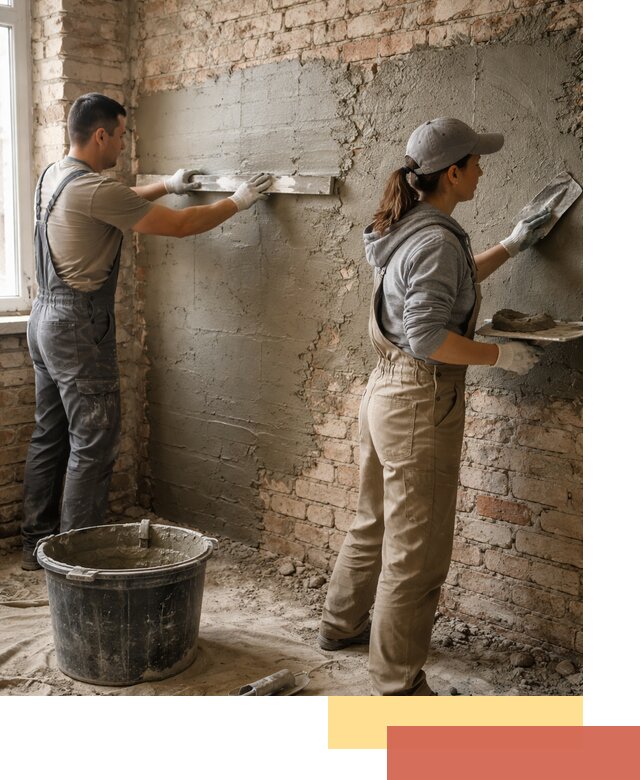 Штукатурка кирпичных стен в Мурманске — качественно и надежно