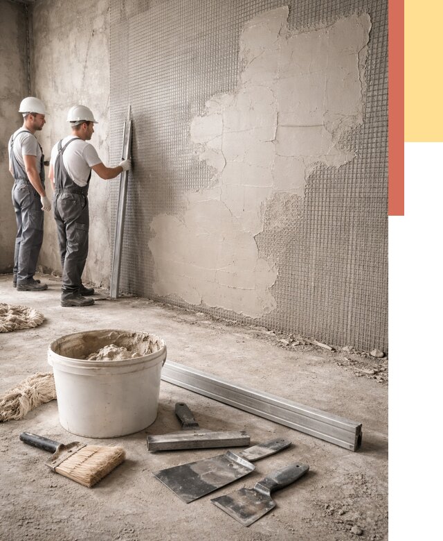 Штукатурка стен по сетке в Мурманске от 5655 руб./м2 — быстро и недорого | ОТДЕЛОЧНИК-Мрм