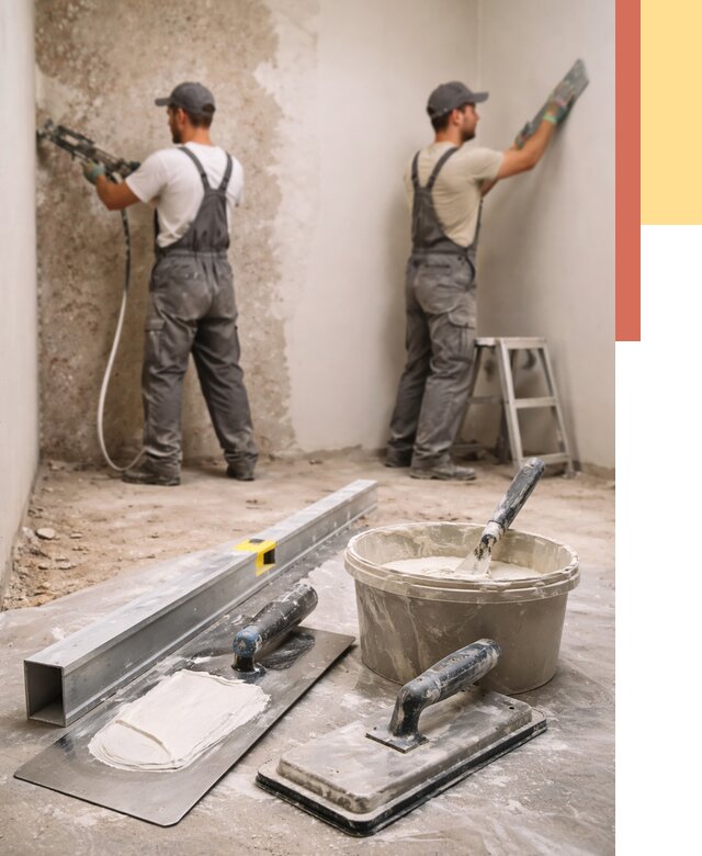 Штукатурка стен под обои в Мурманске от 4627 руб./м2 — выравнивание под обои | ОТДЕЛОЧНИК-Мрм