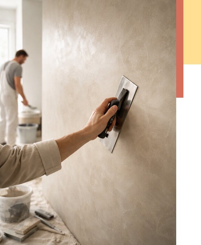 Венецианская штукатурка в Мурманске от 3599 руб/м² — нанесение стен под ключ | ОТДЕЛОЧНИК-Мрм