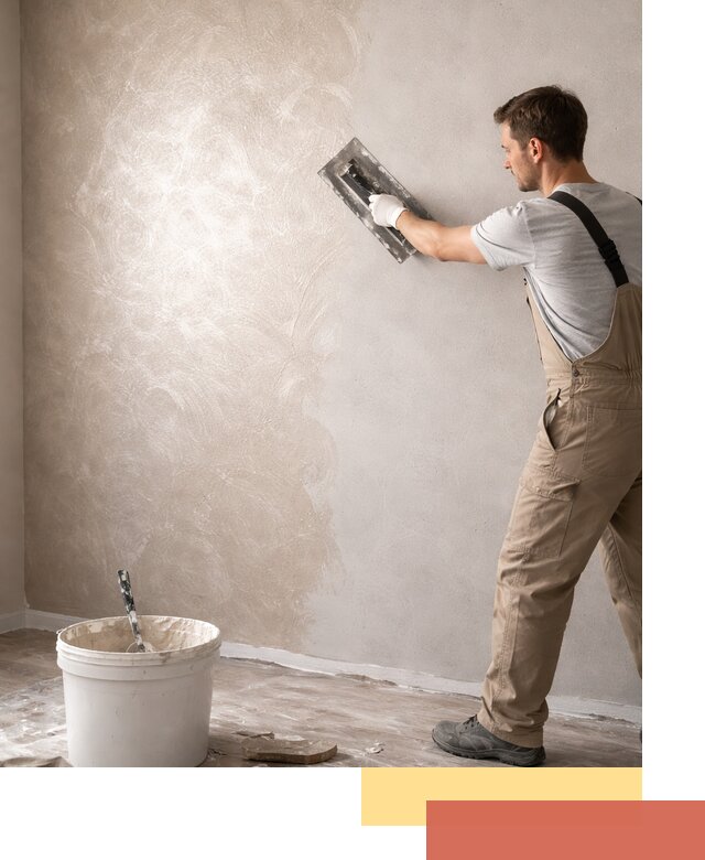 Декоративная штукатурка «Мокрый шелк» под ключ в Мурманске