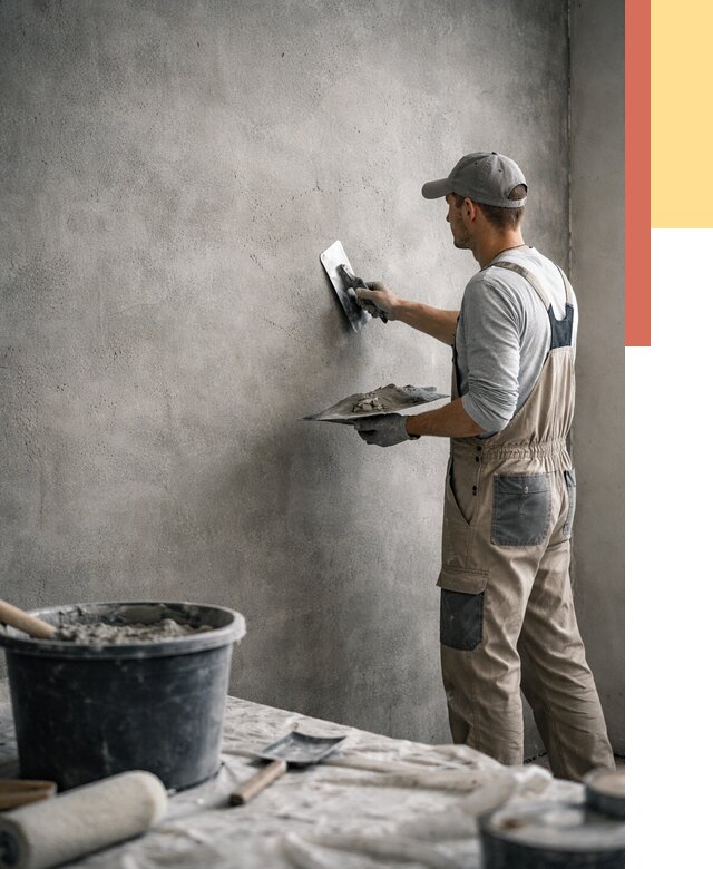 Декоративная штукатурка под бетон в Мурманске от 2571 руб./м² — нанесение под ключ | ОТДЕЛОЧНИК-Мрм