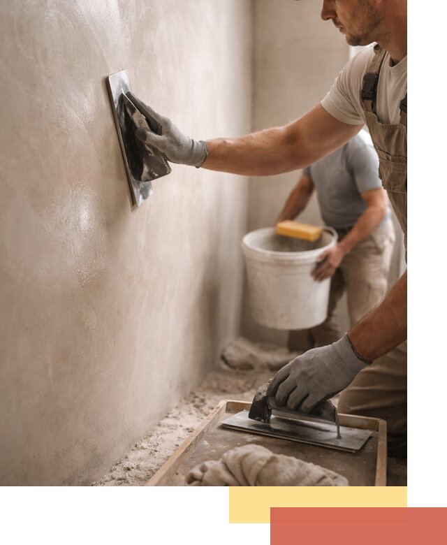 Нанесение марокканской штукатурки таделакт в Мурманске