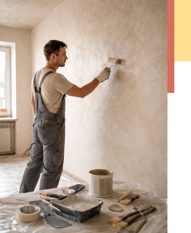 Нанесение лессирующей краски по декоративке в Мурманске от 1799 руб. | ОТДЕЛОЧНИК-Мрм