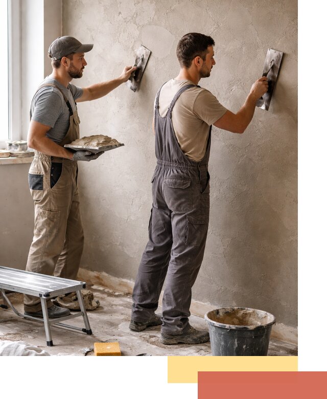 Ремонт декоративной штукатурки и восстановление фактуры в Мурманске