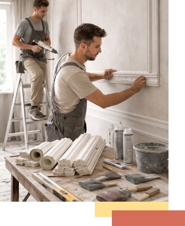 Монтаж лепнины на стены в Мурманске профессионально и качественно