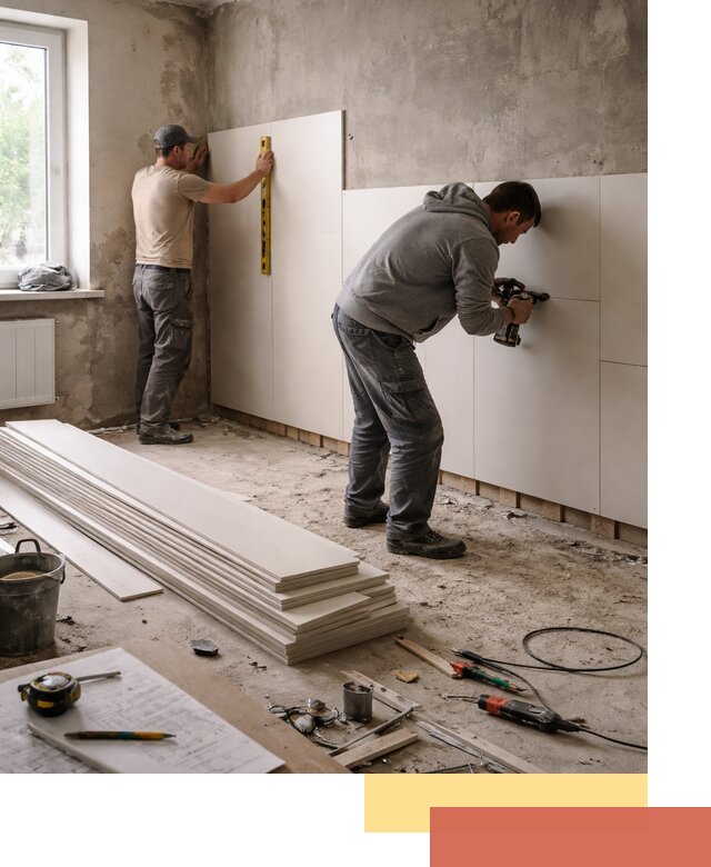 Монтаж ПВХ панелей на стены в Мурманске качественно и быстро