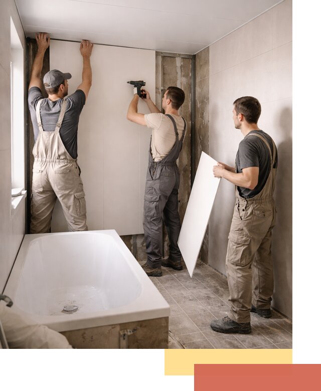 Отделка ванной панели ПВХ профессионально в Мурманске