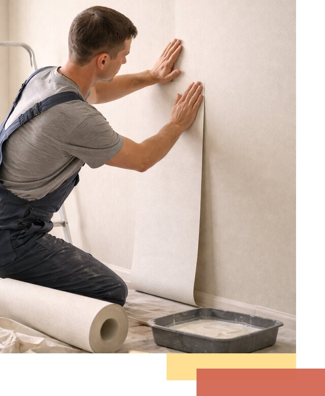 Поклейка флизелиновых обоев в Мурманске качественно и быстро