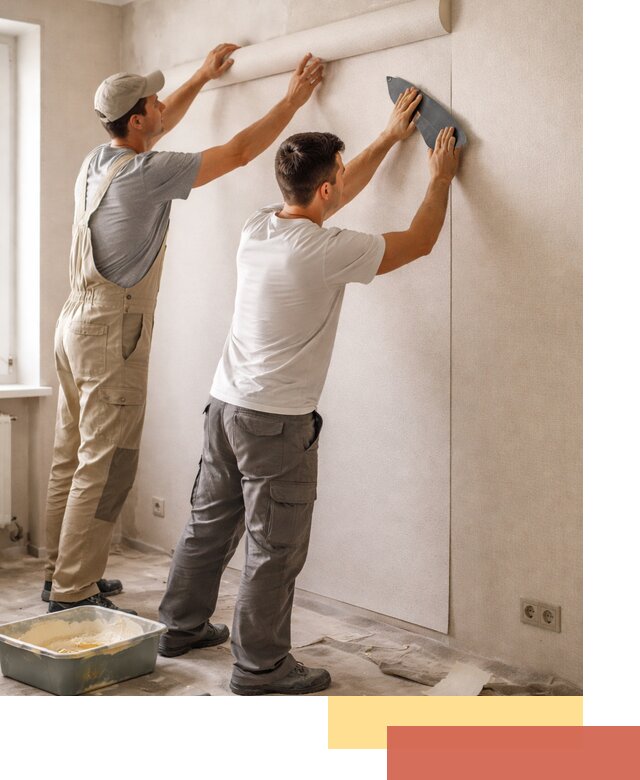 Поклейка виниловых обоев в Мурманске профессионально и качественно