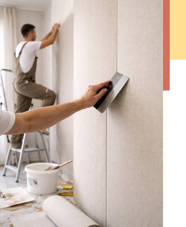 Поклейка текстильных обоев в Мурманске от 4627 руб. под ключ | ОТДЕЛОЧНИК-Мрм