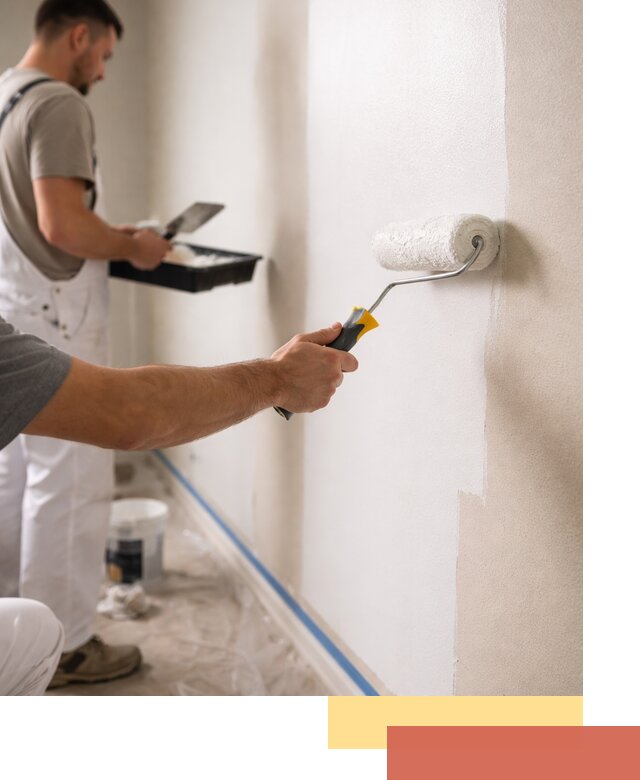 Покраска стен акриловой краской профессионально в Мурманске