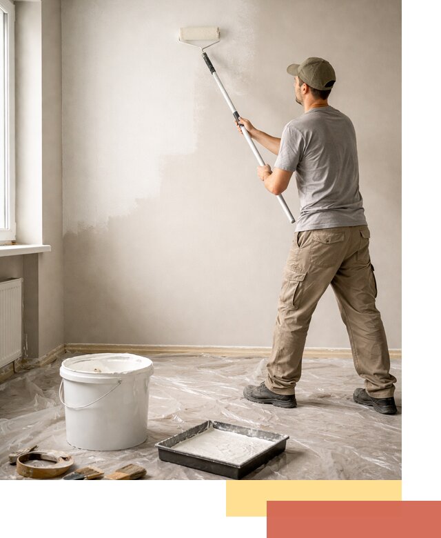 Покраска стен латексной краской в Мурманске качественно и быстро