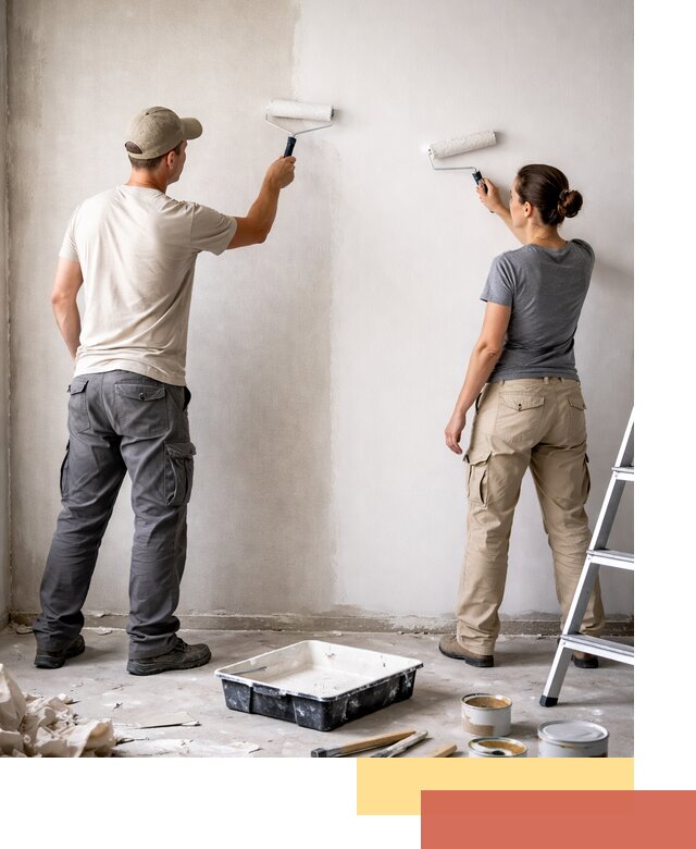 Окраска стен по стеклохолсту в Мурманске качественно и долговечно