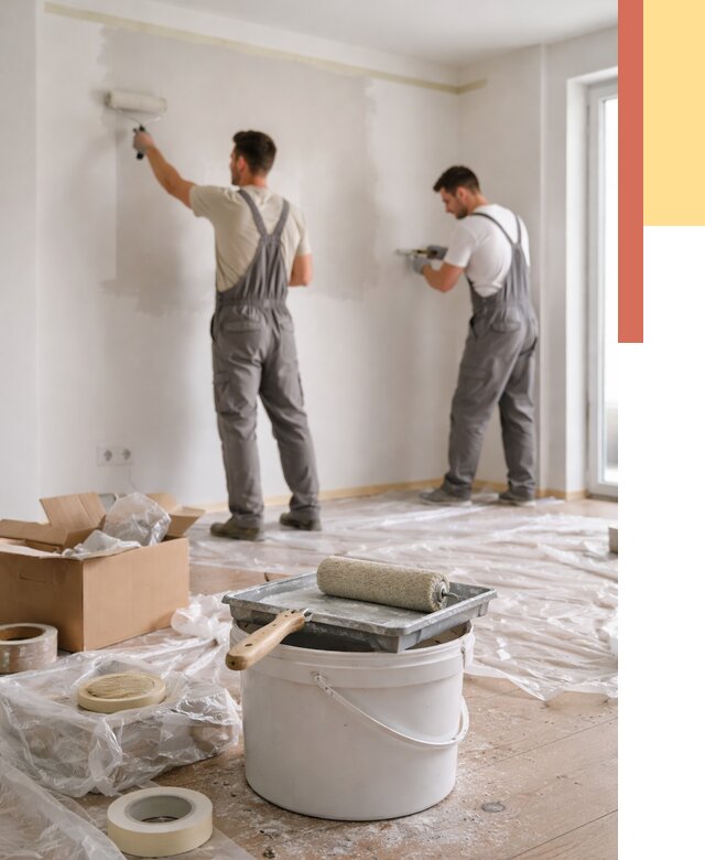 Покраска стен в квартире в Мурманске от 2571 руб/м2 — быстро и недорого | ОТДЕЛОЧНИК-Мрм