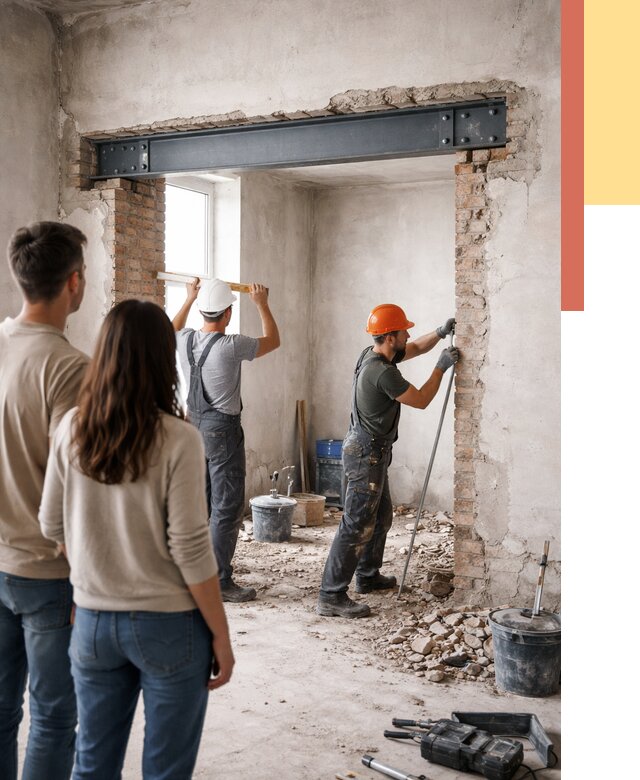 Усиление проема в стене в Мурманске от 9768 руб. — усиление дверного проема металлоконструкцией | ОТДЕЛОЧНИК-Мрм