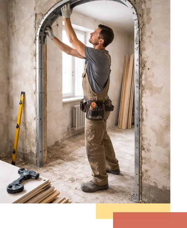 Устройство арочного проема в Мурманске под ключ