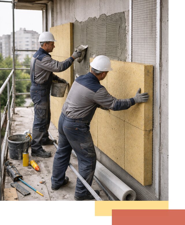 Утепление стен зданий и домов в Мурманске качественно и надежно