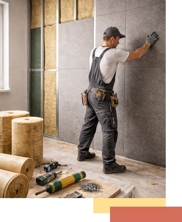 Профессиональная шумоизоляция стен в Мурманске для квартиры и офиса