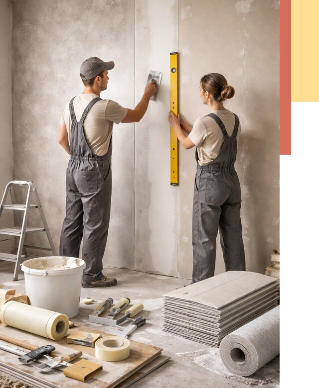 Отделка стен в Мурманске от 1542 руб/м² — недорого, быстро, под ключ | ОТДЕЛОЧНИК-Мрм