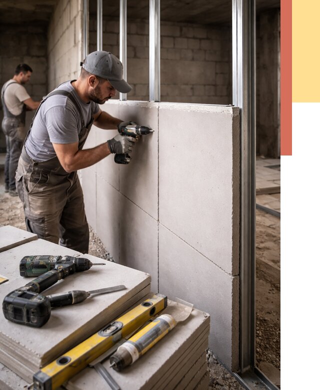 Кладка влагостойких перегородок ПГП в Мурманске от 1234 руб. под ключ | ОТДЕЛОЧНИК-Мрм