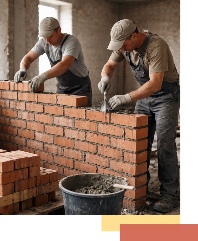 Кладка кирпичных перегородок под ключ в Мурманске