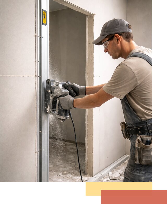 Устройство дверного проема в перегородке в Мурманске