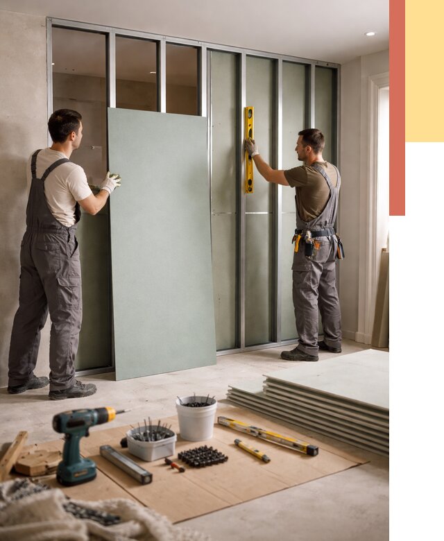 Перегородка из влагостойкого гипсокартона в Мурманске от 4935 руб. — монтаж под ключ | ОТДЕЛОЧНИК-Мрм