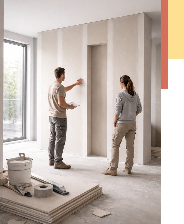 Зонирующая перегородка из гипсокартона в Мурманске от 2879 руб. под ключ | ОТДЕЛОЧНИК-Мрм