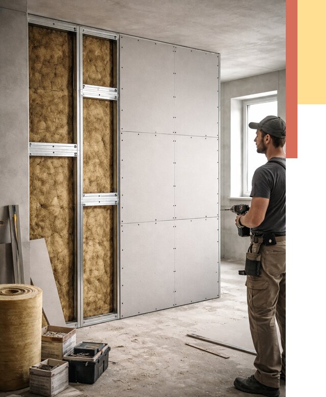 Усиленная перегородка под навеску в Мурманске от 13161 руб. — монтаж под ключ | ОТДЕЛОЧНИК-Мрм