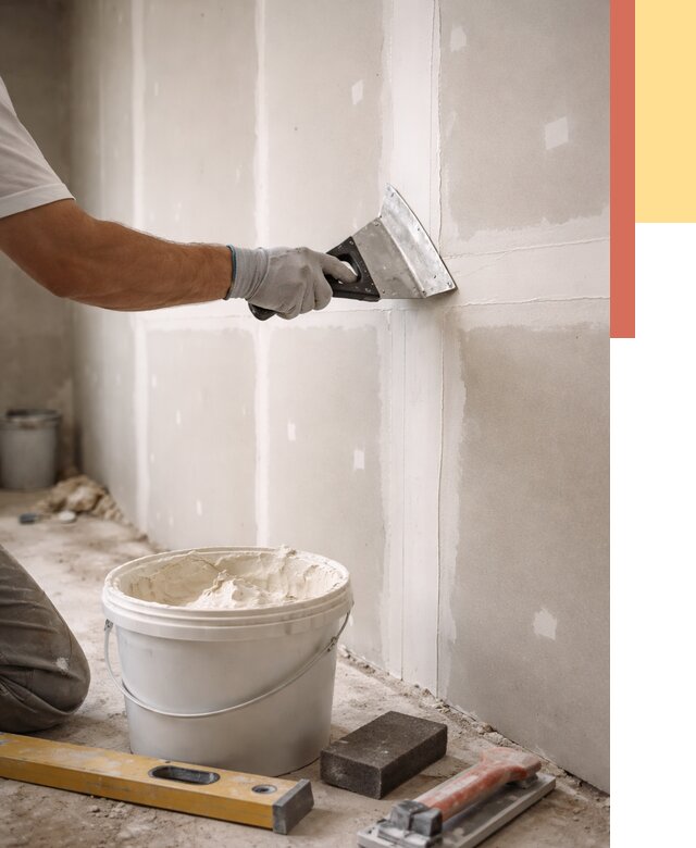 Шпаклевка перегородок из гипсокартона в Мурманске от 2571 руб. — услуги ОТДЕЛОЧНИК-Мрм