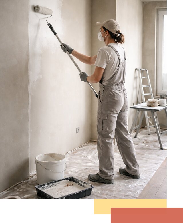 Покраска перегородок из гипсокартона в Мурманске качественно и недорого