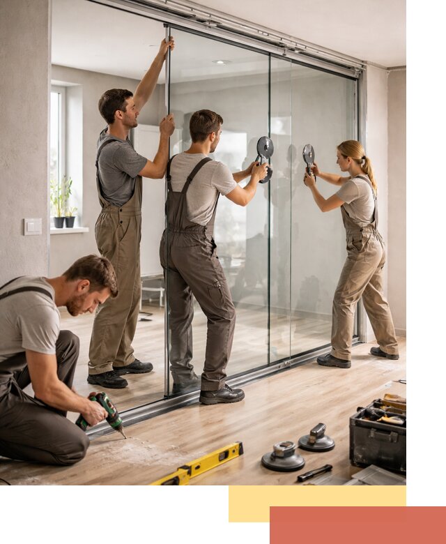 Изготовление стеклянных перегородок на заказ в Мурманске