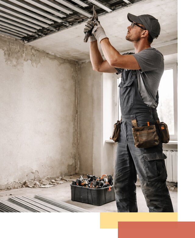 Демонтаж реечного потолка в Мурманске быстро и аккуратно