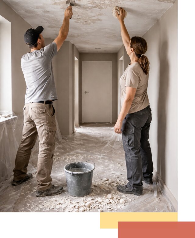 Удаление побелки с потолка в Мурманске — быстро и аккуратно