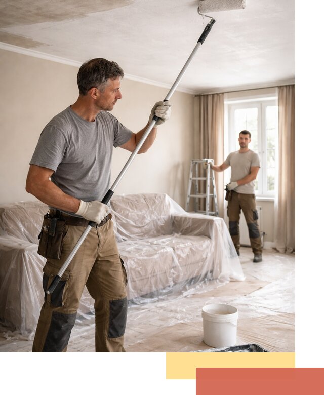 Грунтовка потолка в Мурманске — подготовка под покраску и отделку