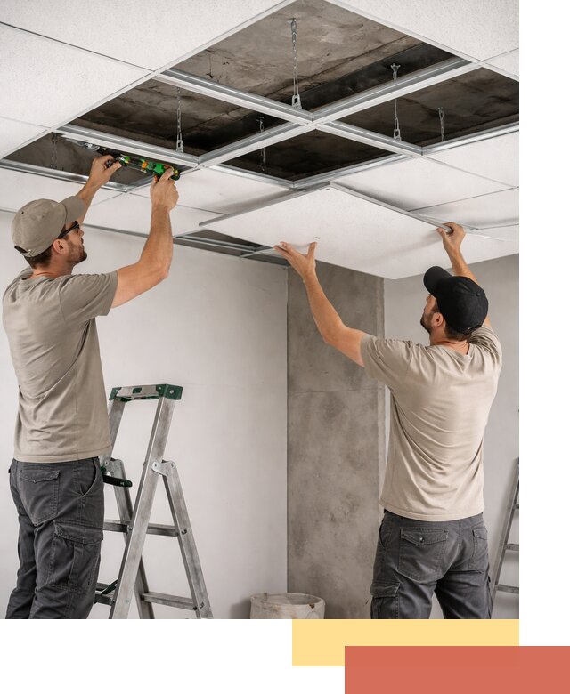 Монтаж потолка Армстронг под ключ в Мурманске