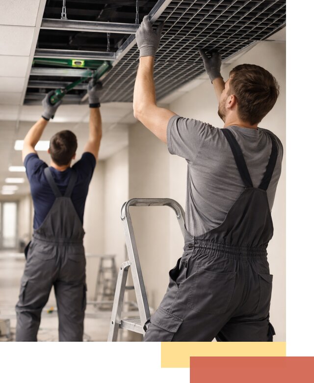 Монтаж потолка Грильято в Мурманске: установка под ключ качественно