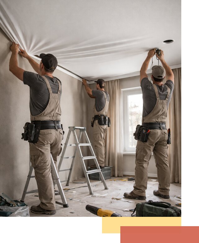 Монтаж матового натяжного потолка в Мурманске качественно и быстро