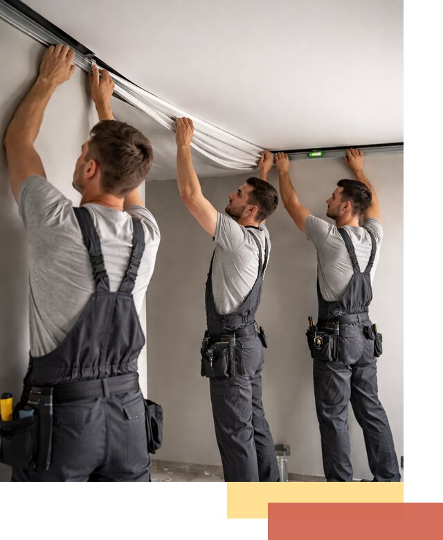 Теневые натяжные потолки в Мурманске: монтаж и отделка быстро и качественно