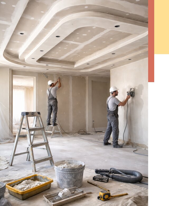 Многоуровневый потолок из гипсокартона в Мурманске от 771 руб. под ключ | ОТДЕЛОЧНИК-Мрм