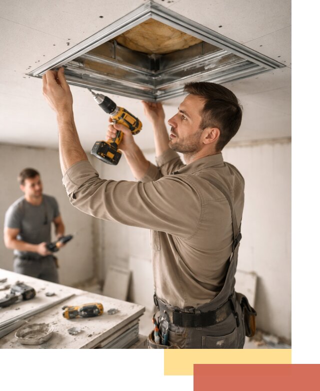 Монтаж люка в потолок из ГКЛ в Мурманске